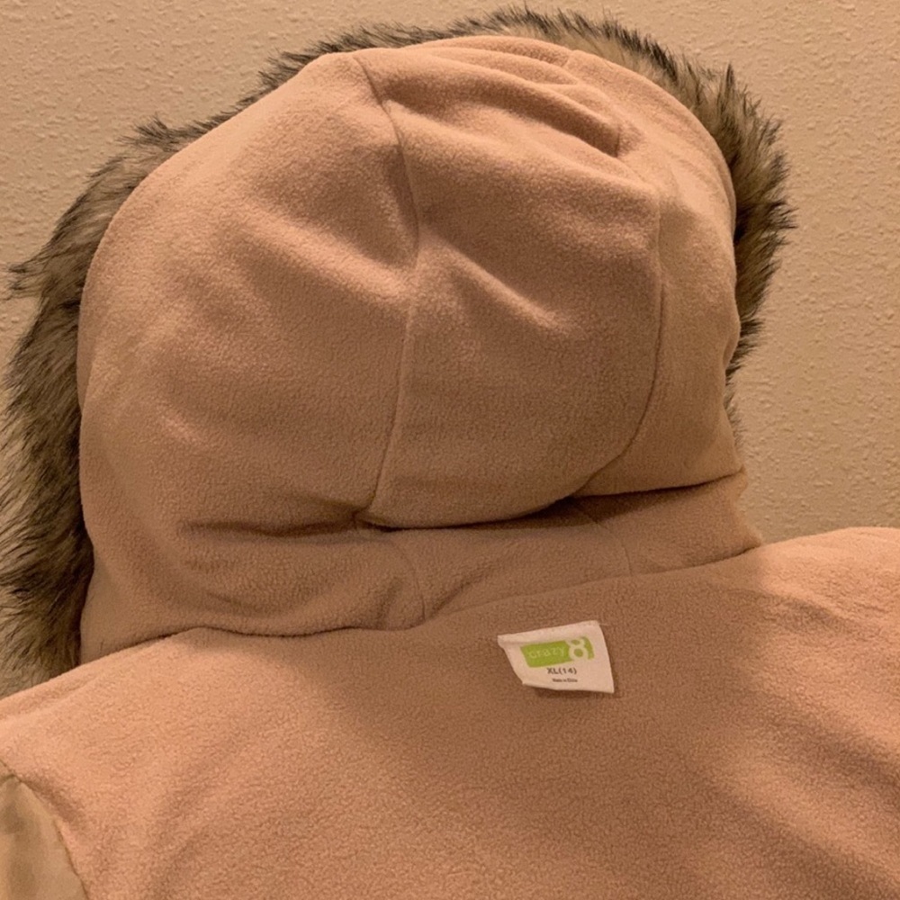 Gold Puffer Coat - Picture 5 of 8